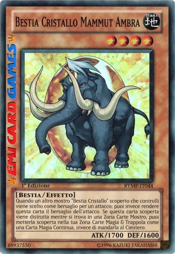 Bestia cristallo mammut ambra - cristallo,