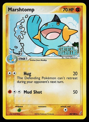 Carta pokemon marshtomp 100 - carta,