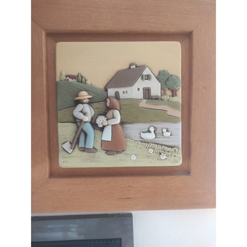 Quadro naif egan porcellana - quadro,