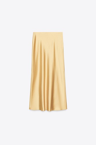 Gonna midi raso zara - raso,