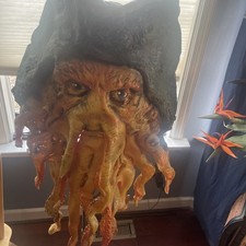 DELUXE DAVY JONES 3D Mask COSTUME Pirates Of The Caribbean 2006 DISNEY Disguise