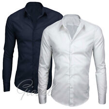 Camicia Uomo Slim Fit Tinta