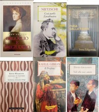 (6 volumi) LIBRI DI TESTO NARRATIVA LOTTO STOCK-DICKENS-NIETZSCHE-GIBRAN-AUSTIN