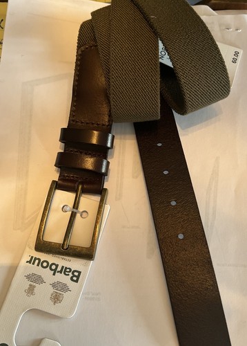 Cintura uomo barbour verde - cintura,