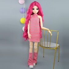 Bambola BJD comune mobile 24" 1/3 giocattolo fai da te con set completo outfit