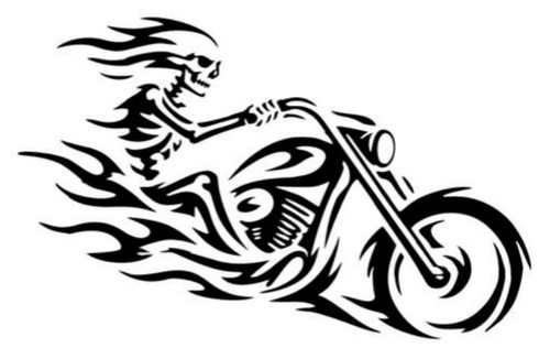 Adesivo moto 17x11cm - moto,