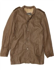 Giacca pelle militare uomo