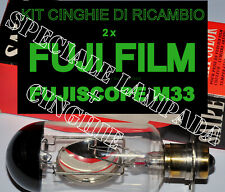 ★SPECIALE FUJI FILM FUJICASCOPE M 33 ★ LAMPADA CXL 8 V 50 W + KIT 2 x CINGHIE★  