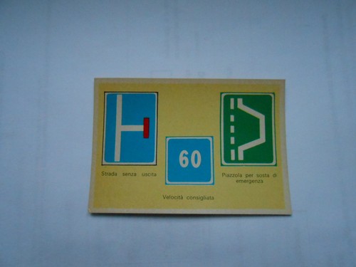 Figurina operazione patente - figurina, "operazione