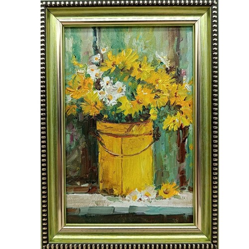 Dipinto olio originale fiori