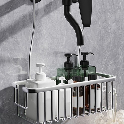Mensola bagno alluminio senza