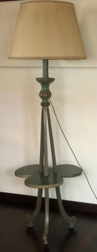 Lampada piede legno - a, in