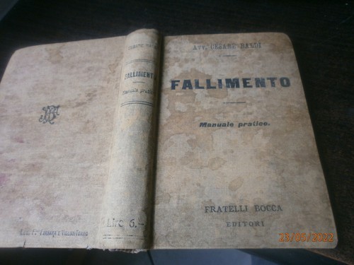 Fallimento cesare baldi - baldi, 1911