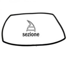 Guarnizione perimetrale porta Forno cucina SMEG Nardi 5 Lunette 44X33 1540 mm