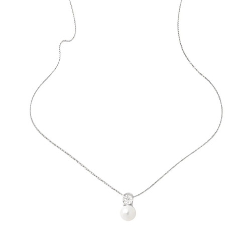 Collana con perla - collana, punto