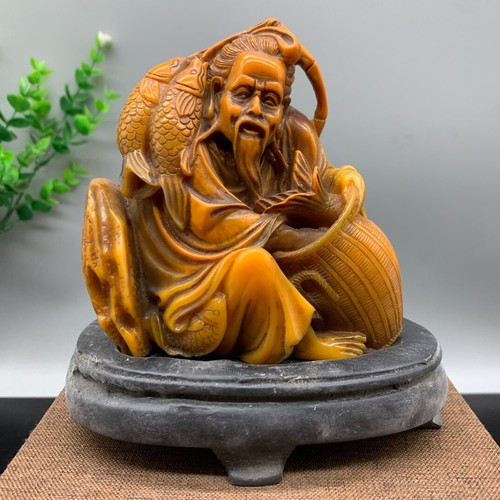 Timbro sigillo statua pesce