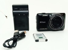 [Quasi come nuovo] Nikon Coolpix S6600 fotocamera digitale nera 16 MP 12x zoom ottico Giappone