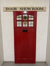 Vecchio pannello legno vetro