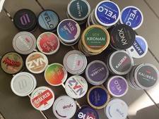 lattine snus, lattine, lotto di 50 snus vuote