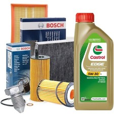 Kit tagliando AUDI A3 8P 1.6 TDI - 2.0 TDI CF.. BOSCH + olio CASTROL