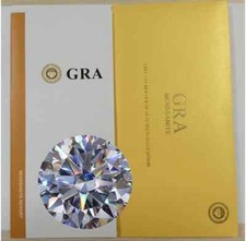GRA Pietra Moissanite Bianco
