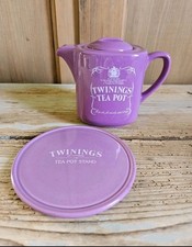 Twinings Rara Teiera Con Sotto Piatto detto Tea Pot Stand Colore Viola 