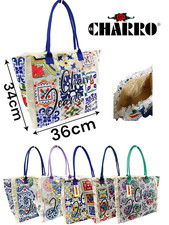 Borsa mare a spalla tessuto