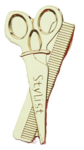 Stylist pin badge - pin, hairdresser