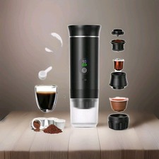 ✅NEW✅Macchina Caffè Portatile Espresso Elettrica Wireless 3in1 Polvere Capsule