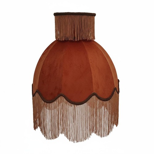 Paralume con frange colore - con,