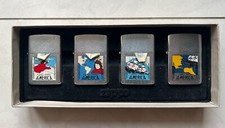 box di 4 accendini collezione zippo vintage america anno 1492-1992 nuovi RARI