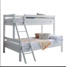 letto a castello triplo usato, marca MueMue, colore bianco. 