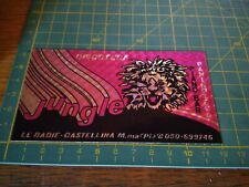 ADESIVO sticker discoteca jungle piano bar paninoteca la badie castellina