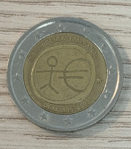 Moneta euro italia uem - moneta,