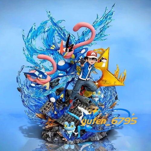 Statua greninja cartone - greninja,
