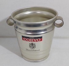 92444 Secchiello portaghiaccio pubblicitario in metallo - Vini Corvo Salaparuta