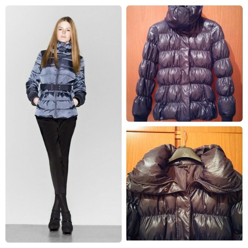 Sisley piumino blu - con, collo
