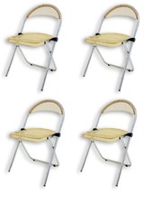 set 4 sedie richiudibili
