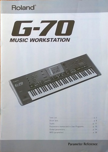 Roland sintetizzatore - roland, g-70