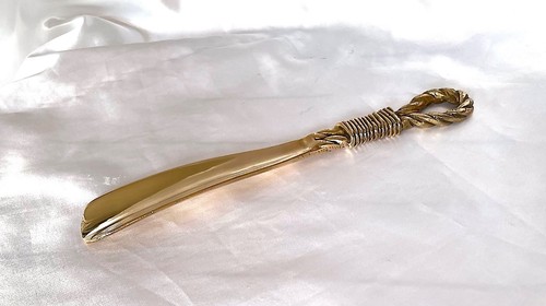 Calzascarpe ottone art deco - calzascarpe,