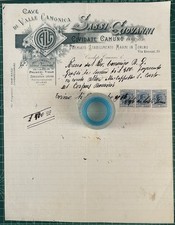 Rara Fattura Cave SASSI Giovanni Cividate Camuno del 1915