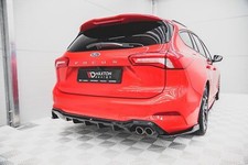 Diffusore attacco posteriore adatto per Ford Focus ST-Line station wagon Mk4 nero lucido