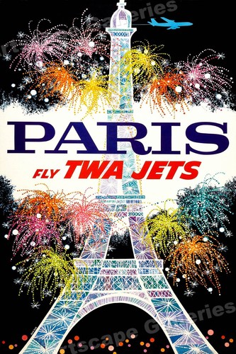 Poster viaggio aereo twa - poster,