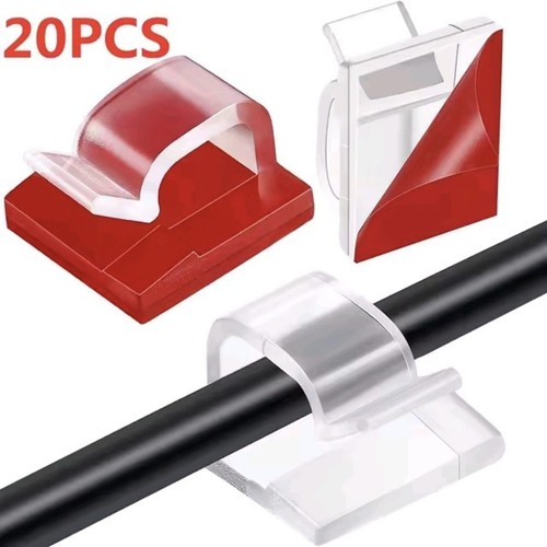 Clip incolore porta cavi - clip,