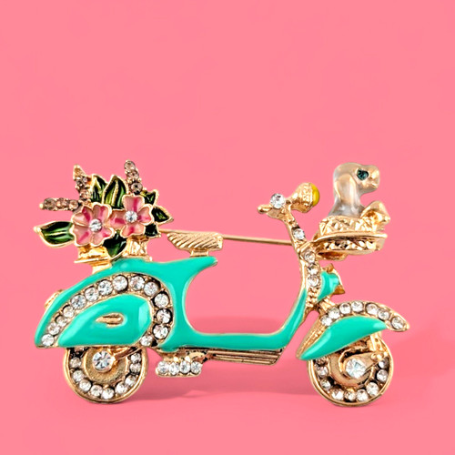 Spilla scooter vespa - vespa, con