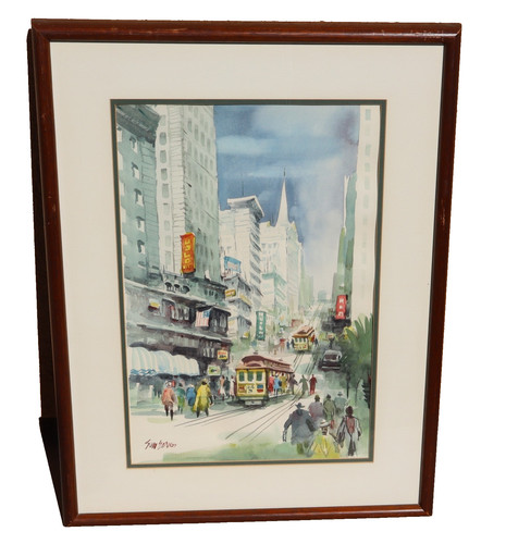 Sun ying acquerello originale - sun,