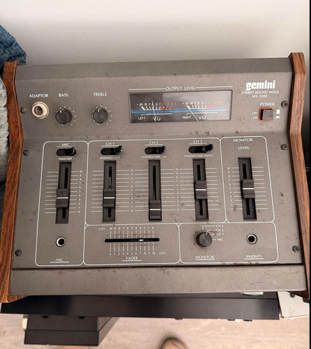Mixer stereo vintage gemini - dj,