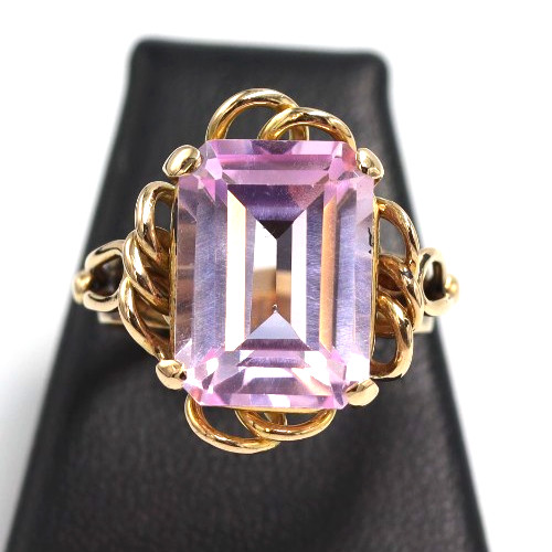 Anello cocktail pietra - , rosa