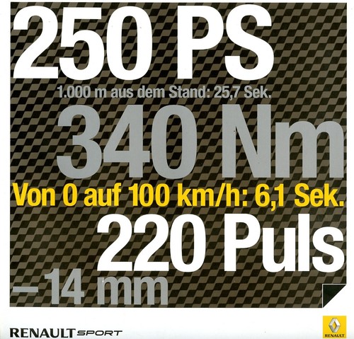 Brochure renault sport 2009 - brochure,