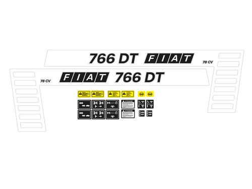 Kit adesivi trattore fiat 766 - kit,